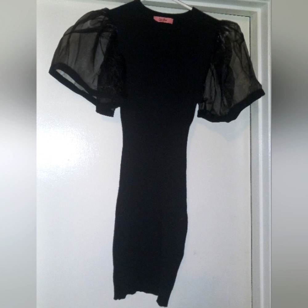 Black cocktail dress